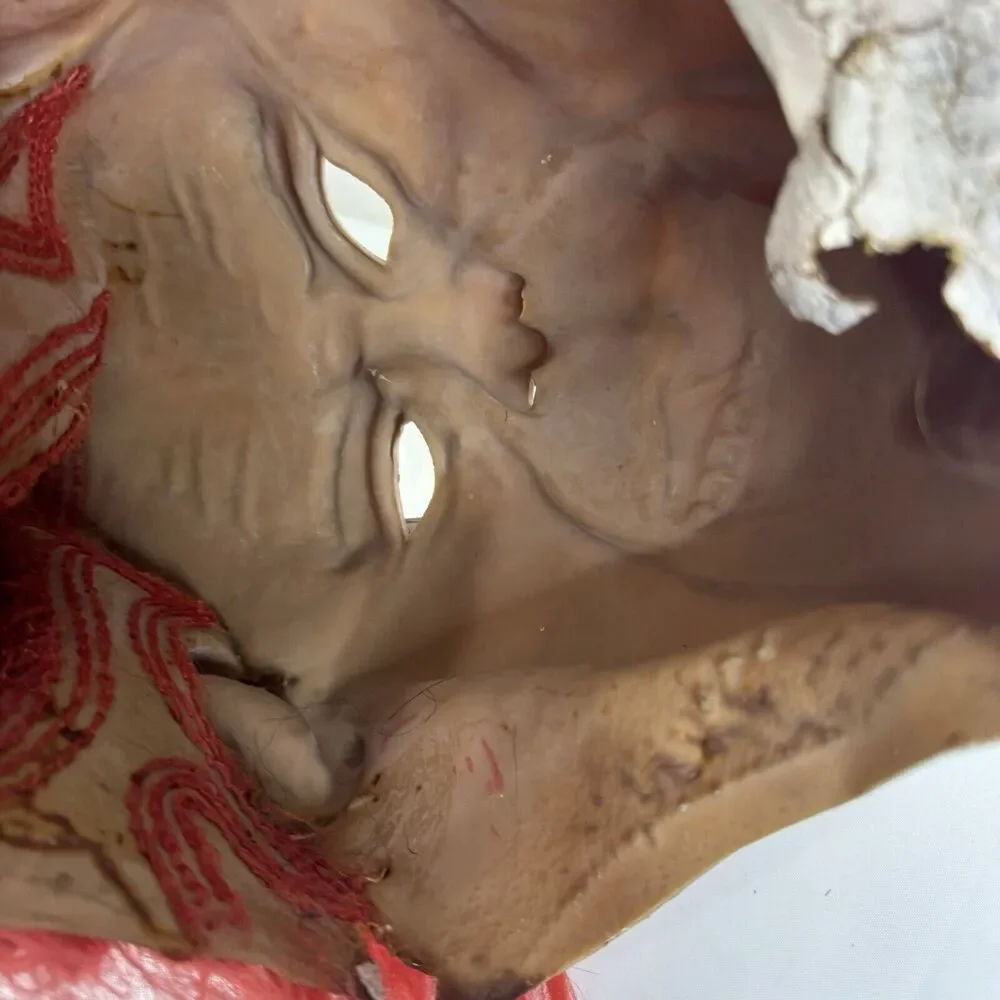 Topstone Woman With Red Hair & Curlers Rubber Mask Vintage‎ Has Holes And Tears